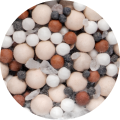 Mineral ceramic filtration media